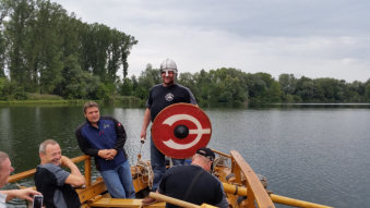 Familienausflug mit dem Römerschiff „Lusoria Rhenana“