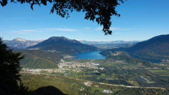 Blick vom Kaiserjägersteig - Caldonazzosee